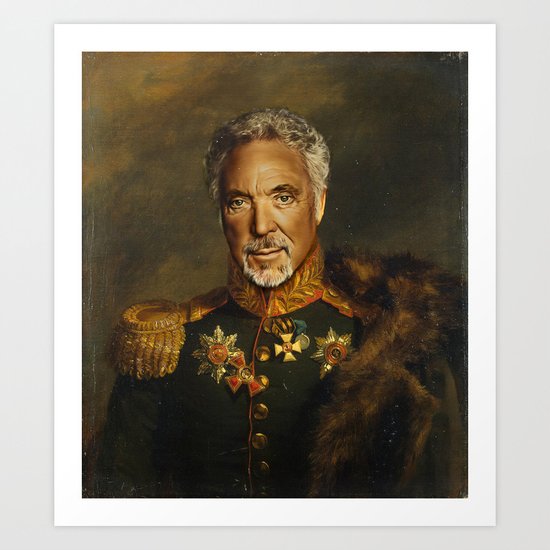 Sir Tom Jones - replaceface Art Print