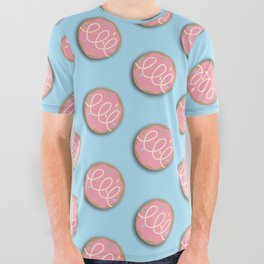 Stylized Donut All Over Graphic Tee