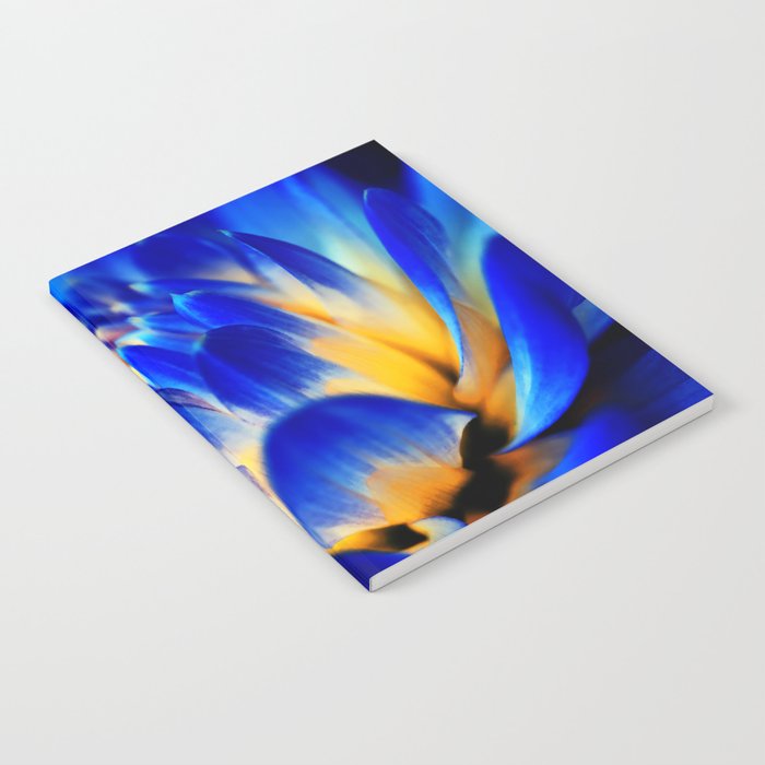 Dahlia Flower In Royal Blue Notebook
