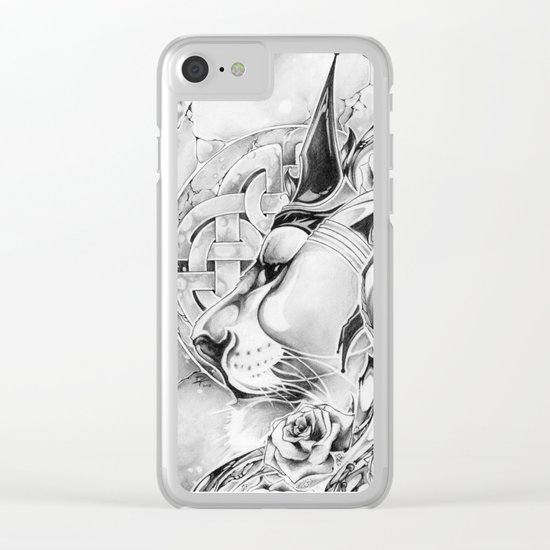 King of Roses Clear iPhone Case