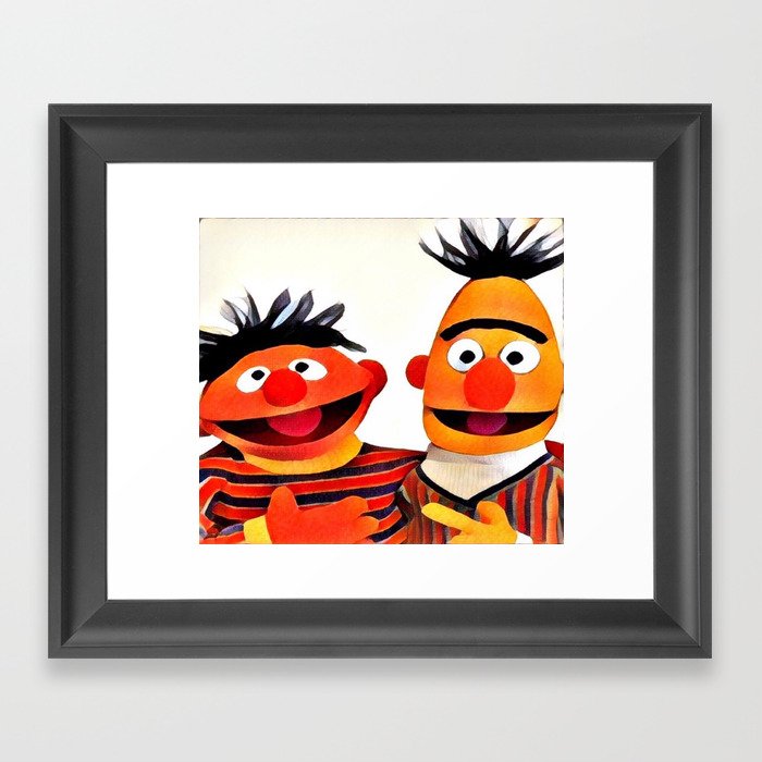 Bert & Ernie 2 Framed Art Print