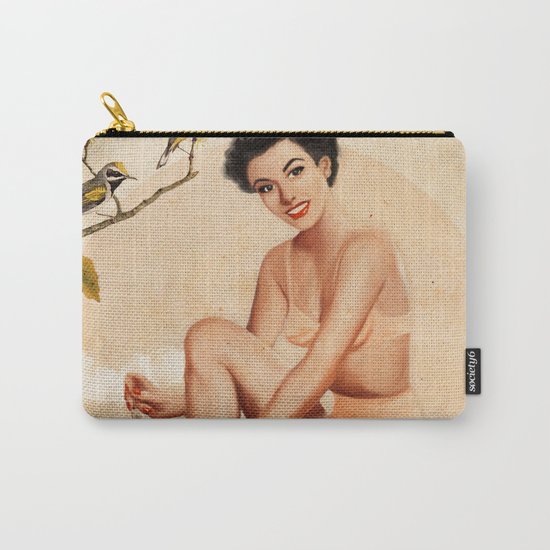 Peach Carry-All Pouch