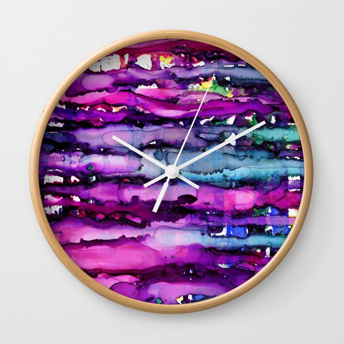 Purple Vibes Wall Clock