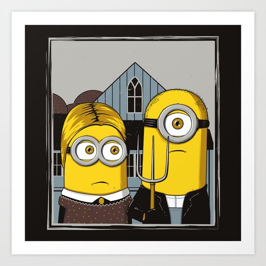 Minion Gothic Art Print