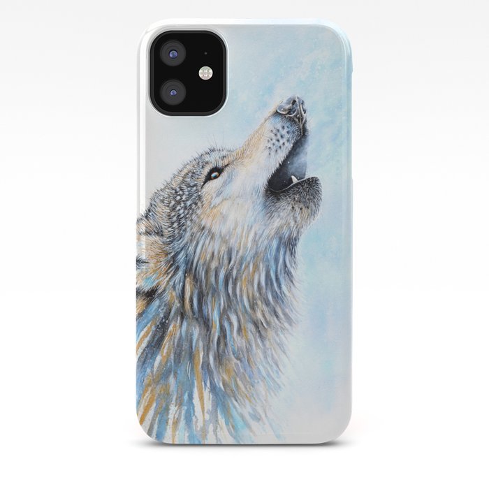 Wolf Howling Watercolor iPhone 11 case Wolf Howling Watercolor iPhone 11 case