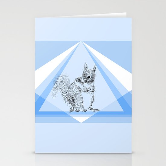 Squirrel stealing nuts Stationery Cards