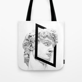 Profile of David statue by Miguel Angel (frame) Tote Bag