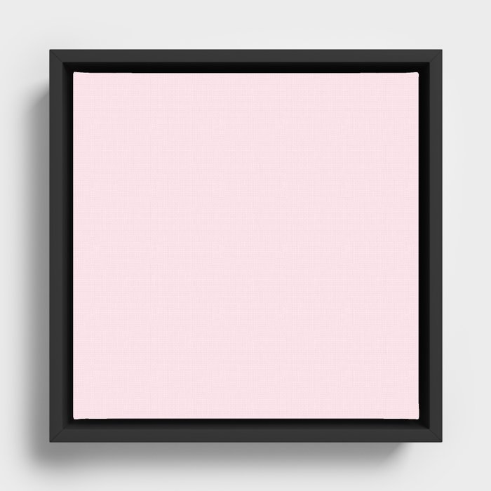 Pink Fabric Framed Canvas