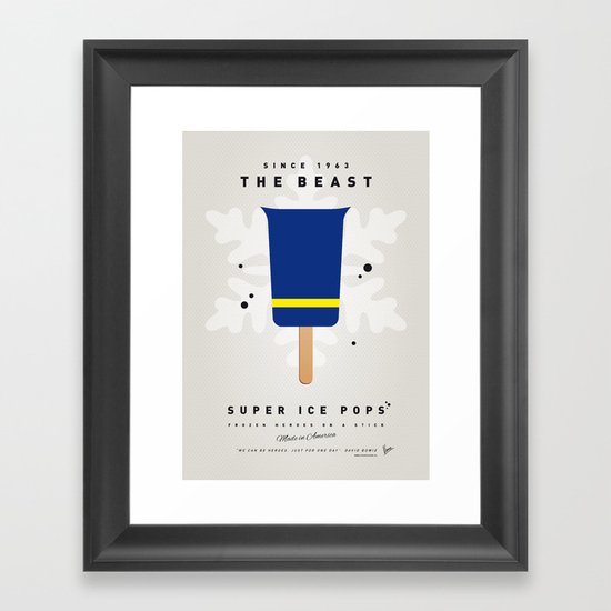 My SUPER ICE POP- No09 Framed Art Print