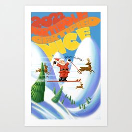 North Pole Certified Nice Art Print