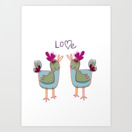 love love Art Print