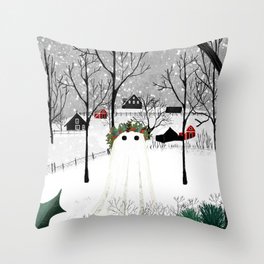 The Holly King Throw Pillow