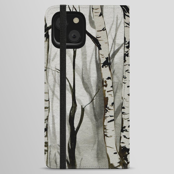 Dark and mystic forest iPhone Wallet Case