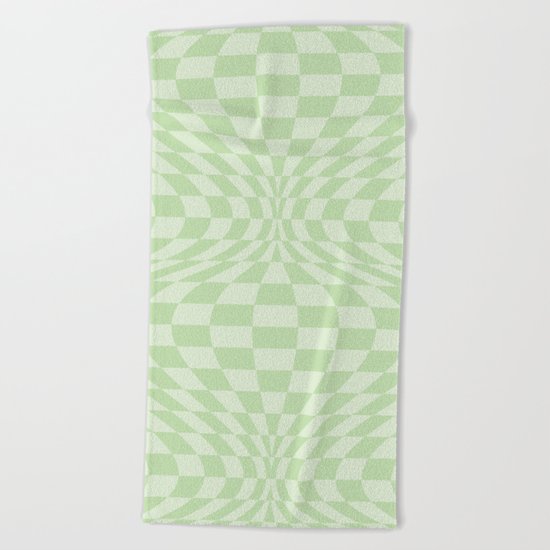 Greens - Optical Game 25 Beach Towel