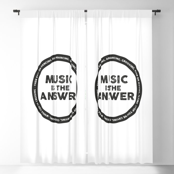 Music is The Answer, house music anthem Blackout Curtain