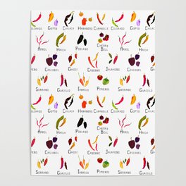 Chili Types Poster