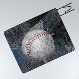 Baseball print work vs 1 Picnic Blanket