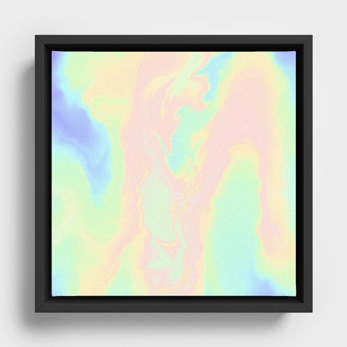 Fluorescent Paint Framed Canvas