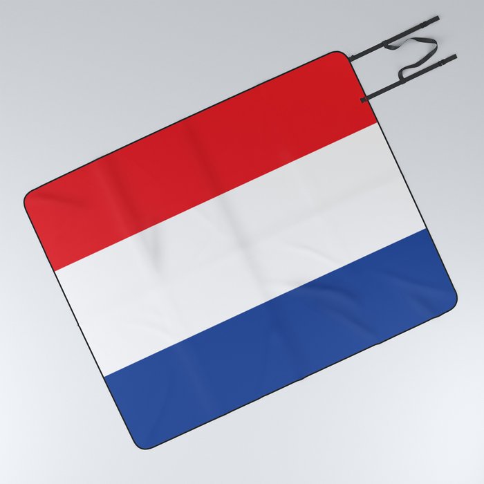 Netherlands Flag Print Dutch Country Pride Patriotic Pattern Picnic Blanket