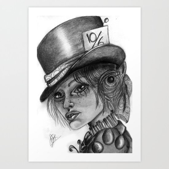The Mad Hatress Art Print