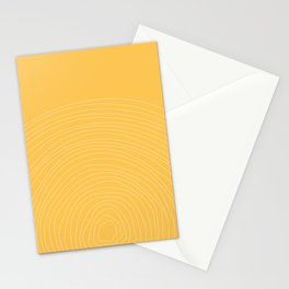 Yellow Minimal lines Stationery Card