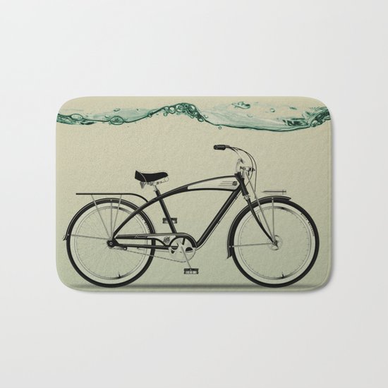 wet wheels Bath Mat