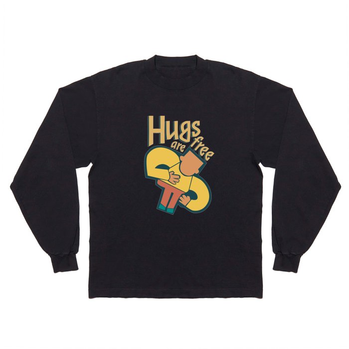 Tetris guy - hugs are free Long Sleeve T Shirt
