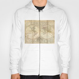 Vintage Map of The World (1799) 2 Hoody