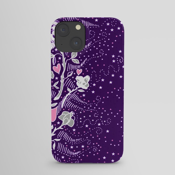 Purple Majesty Florals iPhone Case