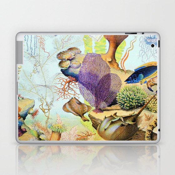 Adolphe Millot "Ocean" 3. Laptop & iPad Skin