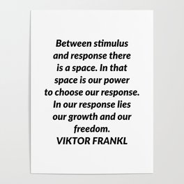 Between stimulus and response Poster