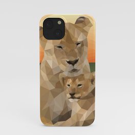 Sunset Lions iPhone Case