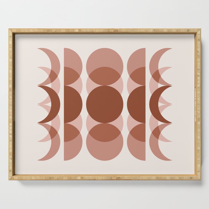 Moon Phases Abstract VIII Serving Tray