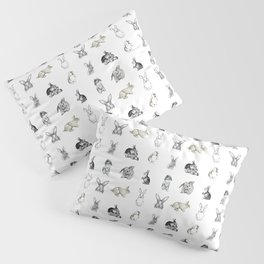 Vintage Bunny Rabbit Pattern Pillow Sham