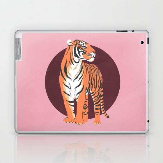 Mighty Tiger - Pink/Burgundy Laptop & iPad Skin