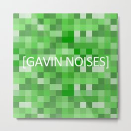 GAVIN NOISES Metal Print | Slowmoguys, Typography, Achievementhunter, Digital, Rtpodcast, Minecraft, Pattern, Letsplay, Playpals, Graphicdesign 