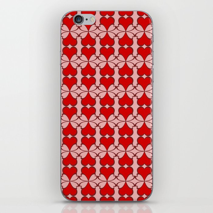Decorative hearts pattern iPhone Skin