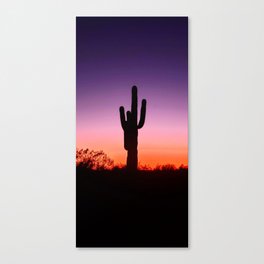 Solitary Saguaro Sunset Canvas Print