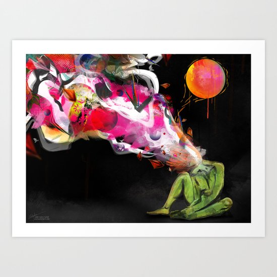 Meaningful moments exist silently Art Print