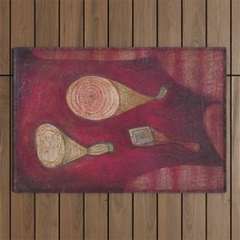 Paul klee omega 5 Outdoor Rug