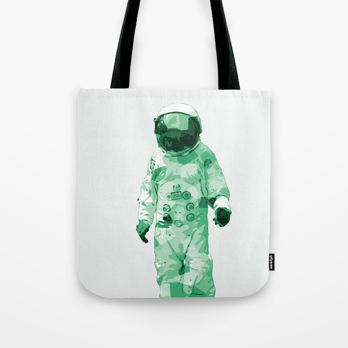 Spaceman AstronOut (off white and green) Tote Bag