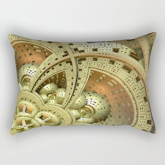 Industrial Steam Punk Cogwheels Rectangular Pillow