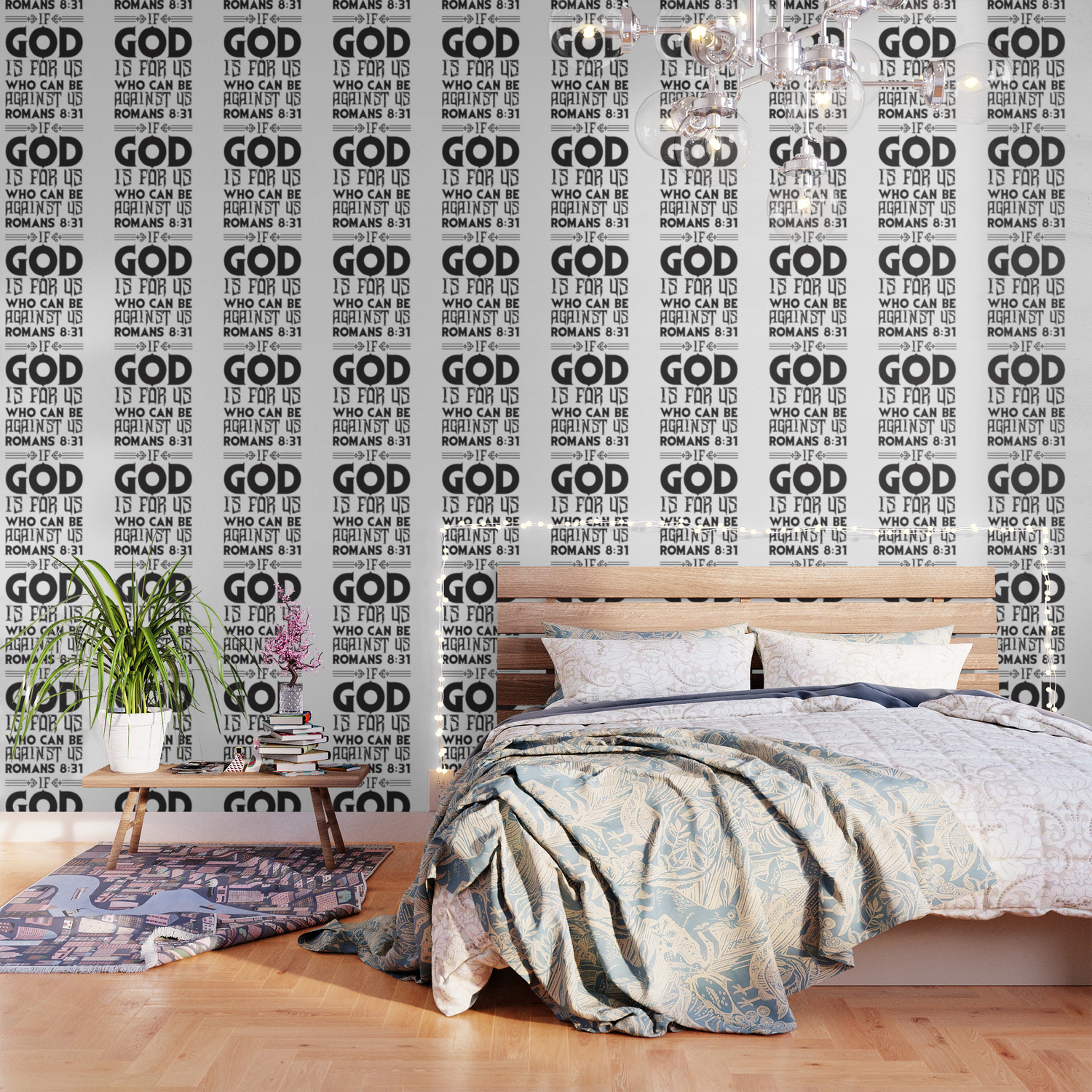 Romans 8 31 Wallpaper By Plushism Society6