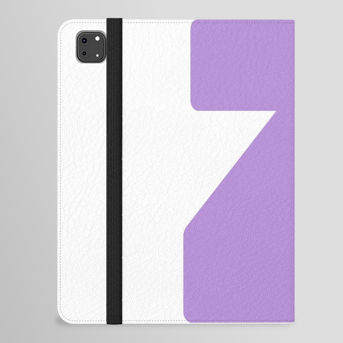 Z (Lavender & White Letter) iPad Folio Case