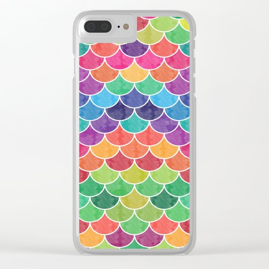 Watercolor Lovely Pattern VVXVI Clear iPhone Case