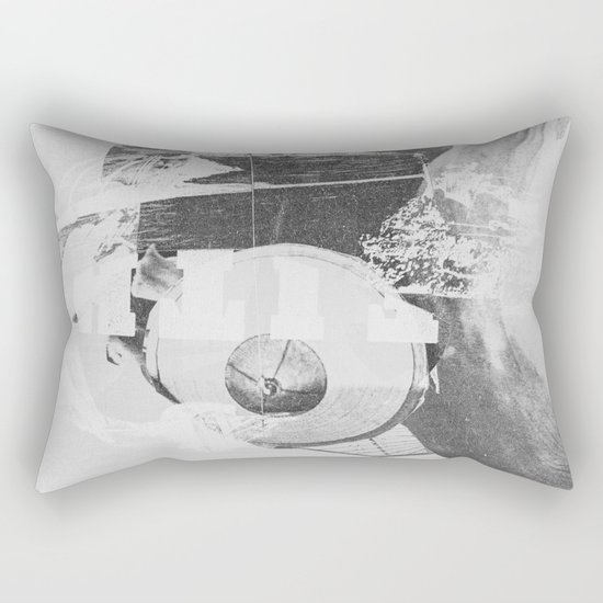 When B, grey Rectangular Pillow