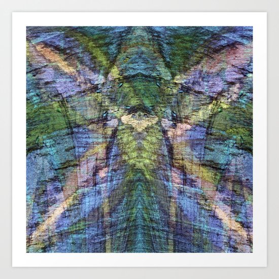 Chalk Drawing Abstract Art Print