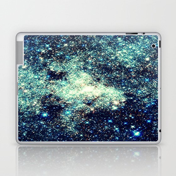 gAlAxY Stars Teal Turquoise Blue Laptop & iPad Skin