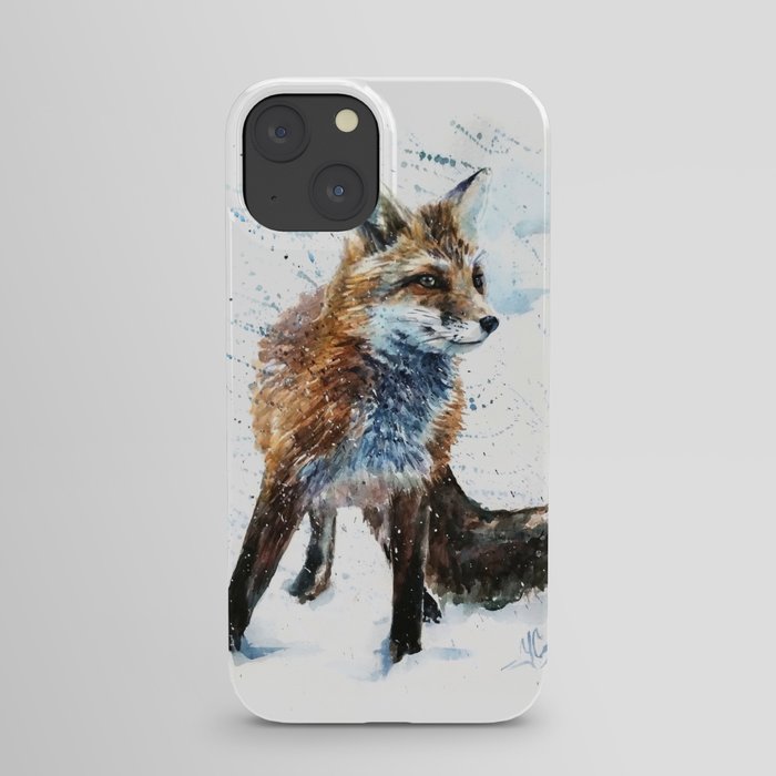 Fox watercolor iPhone Case