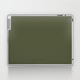 Dark Green-Brown Solid Color Pantone Cypress 18-0322 TCX Shades of Green Hues Laptop Skin